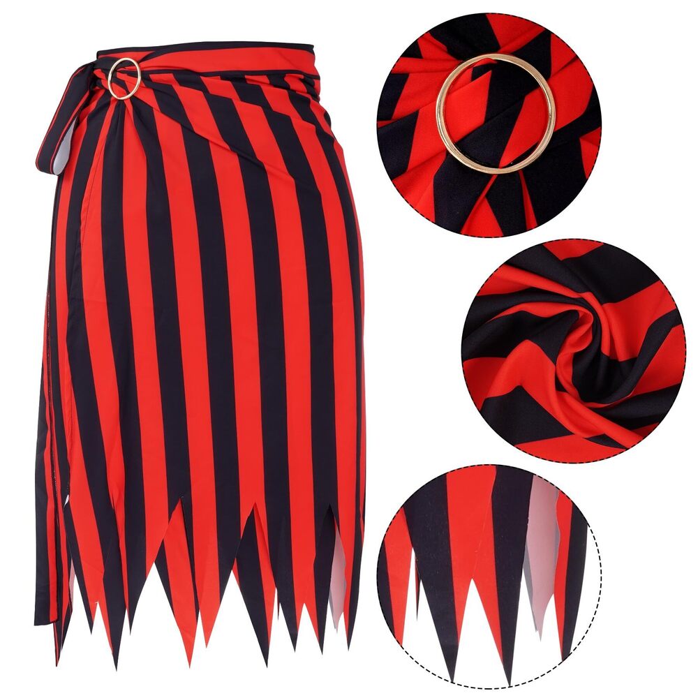 3256 Pirate Costume For Renaissance Pirate Outfit With Striped - Picture 3 of 7